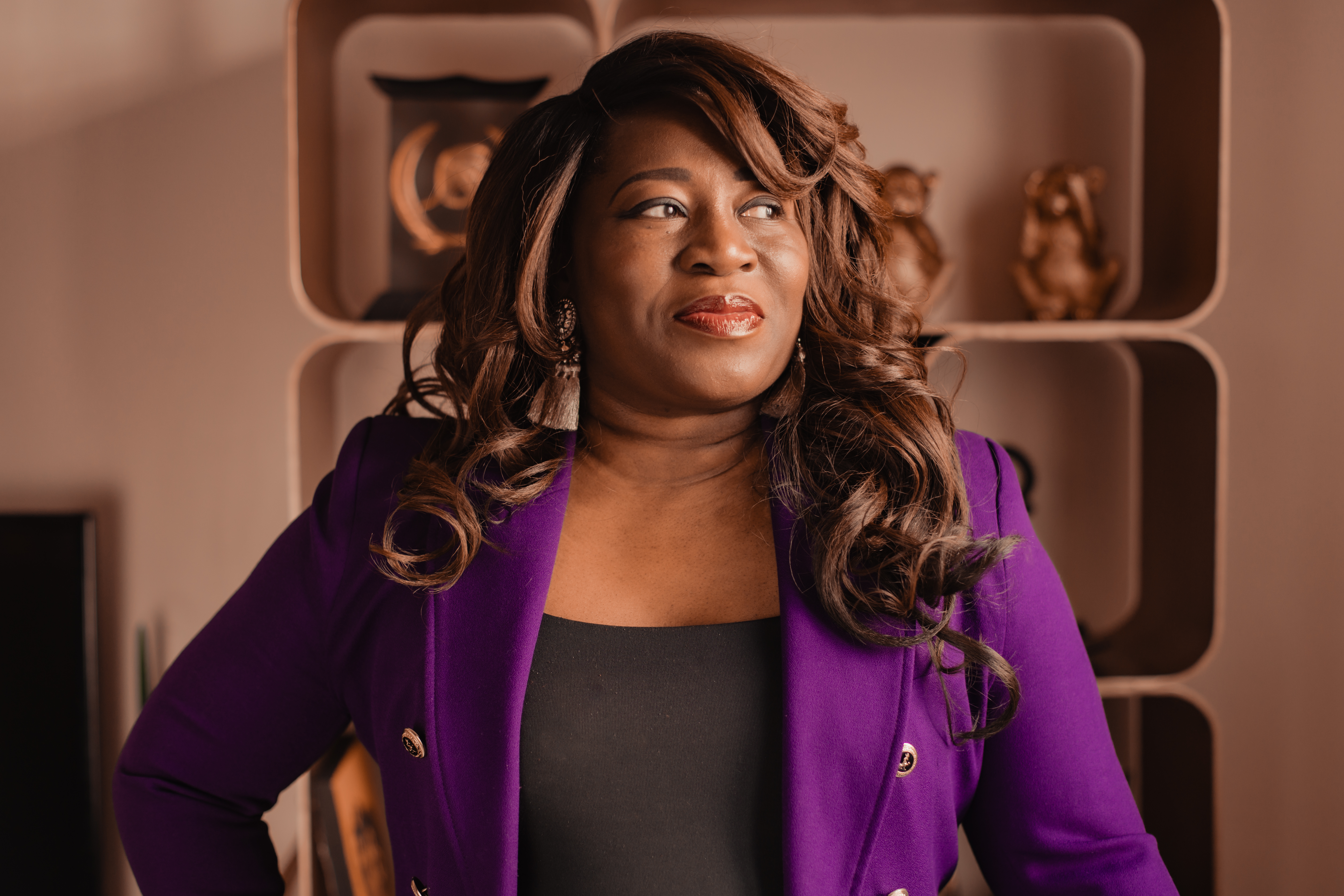 Fulvie Boa avec ses clients